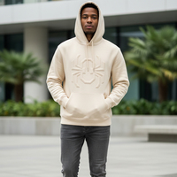 Sudadera con capucha de invierno al por mayor, personalizada con gráficos y pedrería, para hombre, diseño de telaraña, chándal 100% algodón, jersey con capucha, sublimación digital
