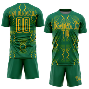 Camisa de Pesca con Estampado Geométrico Verde para Hombre, Sublimación, Secado Rápido, Poliéster, Ropa Deportiva para Adultos, Nombre del Equipo, Número Personalizable, UPF 50 - Product Image 1
