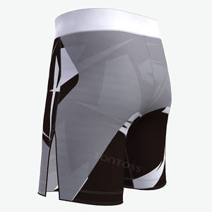 Shorts de boxe Muay Thai personnalisés pour hommes, finition lavée, tissu respirant en polyester/nylon, taille élastique, options de logo et de couleur personnalisés - Product Image 3