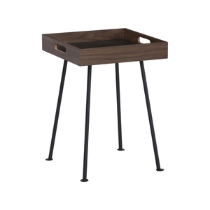 Modern Durable <b>Coffee</b> Table with Black Tapered Metal Legs Detachable Top <b>Can</b> Use As Tray with Handle for Living Room - Product Image 4