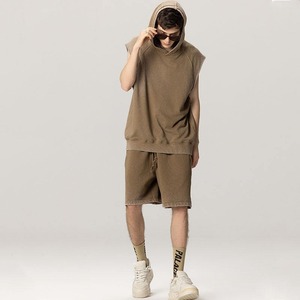 เสื้อฮู้ดดี้ผู้ชายพรีเมียม 310 GSM ย้อมสีสำเร็จรูป ผ้าฝ้าย 100% สกรีนโลโก้ได้ ทรงวินเทจ ซักนุ่ม หนานุ่ม สวมหัว ขายส่ง - Product Image 5