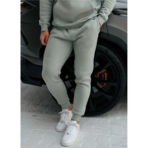 Men's Light Green Canvas Straight <b>Lightweight</b> <b>Joggers</b> Elastic Waist Casual Sweatpants Side Pockets Breathable Summer Wear - Product Image 5