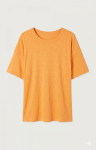 T-shirt à manches courtes col en V pour femme, couleur unie, tricoté, coupe ample, style décontracté, détail rayé violet, pour le printemps et l'été - Product Image 6