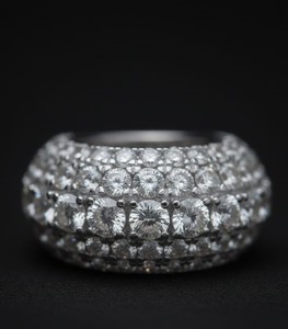 Hip Hop <b>Mens</b> Multi Row Iced Out Bling <b>Ring</b> 925 <b>Silver</b> 10K 14K Gold Finish Bold Statement Fashion <b>Ring</b> Luxury Streetwear Style - Product Image 3