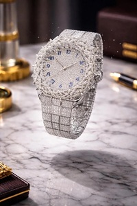 Montre Couronne Émeraude Antique de Luxe avec Cadran Carré, Bracelet en Alliage, Mouvement à Quartz, Bracelet 20mm, Édition Noire - Product Image 4