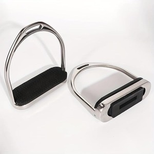 อานม้าสแตนเลสแบบตะวันตกพร้อมที่วางเท้าคู่หุ้มหนัง ARMANDIOUS INDUSTRIES - Product Image 5