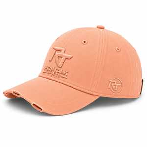 Gorra de Béisbol de Mezclilla Lavada, 6 Paneles, Ajustable, Unisex, con Logotipo Bordado y Patrón de Letras, Color Durazno, Estilo Casual - Product Image 3