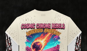 T-shirt tricoté personnalisé pour homme, style urbain vintage, 300g, 100% coton, coupe classique, motif géométrique, écologique - Product Image 3