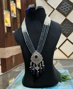 Elegante Juego de Collar y Aretes Kundan Moissanite Chapado en Oro de Primera Calidad, Regalo para Boda, Compromiso, Fiesta, Uso Tradicional - Product Image 3