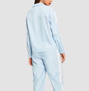 Wholesale Price Winter Streetwear Solid Lightweight Tracksuit Hooded Drawstring <b>Jacket</b> Jogger Set Athletic Sportswear Training - Product Image 2