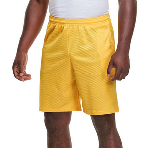 Shorts de basket-ball en maille verte personnalisés pour hommes, poches zippées, taille élastique, vêtements de sport, entraînement en salle de sport, streetwear, shorts décontractés - Product Image 1