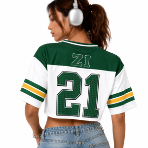 Maillot de football américain assorti pour couple, T-shirt de sport personnalisé, Tenue décontractée d'équipe, Fournisseur OEM sous marque privée - Product Image 5