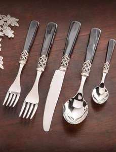 Couverts de style, couverts à manche décoratif, ensemble de vaisselle haut de gamme, ensemble cuillère fourchette couteau rouge, ensemble de couverts cuillère fourchette couteau pour dîner - Product Image 6