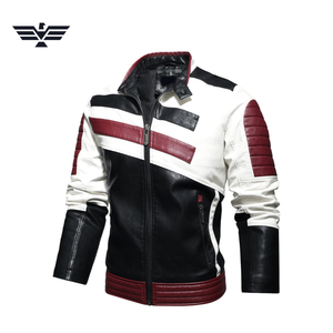 Chaqueta de Motociclista de Cuero Genuino para Hombre EMPIRE of TREND WEARS, Cuello Alto, Cierre de Cremallera, Corte Ajustado, Reversible, Acolchada, para Otoño - Product Image 4
