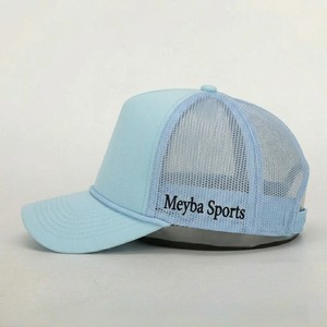 Premium Sky Blue Mesh Trucker <b>Hat</b> Adjustable Snapback Baseball Cap Lightweight Breathable Unisex Casual Outdoor <b>Summer</b> Fashion - Product Image 5