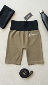 กางเกงขาสั้นออกกำลังกายเอวยางยืด ระบายอากาศได้ดี ไร้ตะเข็บ สำหรับผู้หญิง ยกน้ำหนัก ฟิตเนส โยคะ กระชับสะโพก เอวสูง - Product Image 6