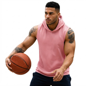 Sudadera sin mangas para hombre, de algodón French Terry, para fitness y entrenamiento, ropa personalizada, OEM, ODM, directo de fábrica. - Product Image 5