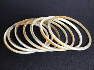 Pulseras de Cuerno de Búfalo Estilo Animal, Ecológicas y Naturales, Joyería de Cuerno de Búfalo, Arte de Vietnam, Set 7 - Product Image 4