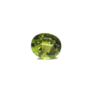 Natural Peridot 5.4 Carat Oval Cabochon Loose Gemstone for Fine Jewelry - Product Image 1