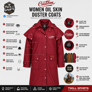Manteau long coupe-vent respirant en toile cirée pour l'équitation, décontracté, hiver, femme 2026 - Product Image 6