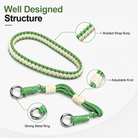 Sangle réglable 6mm 8mm en nylon/polyester de marque YH Guangdong pour téléphone portable, étui et cordon tour de cou anti-chute