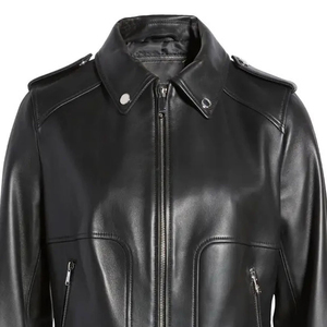 Chaqueta de Cuero de Alta Calidad para Mujer, Ropa de Calle Moderna, Prenda Exterior Duradera de Cuero Premium, Diseño de Motocicleta Moderno, Exclusivo - Product Image 3