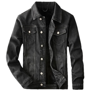 ชุดสูทเดนิมแบบลำลองสำหรับผู้ชายฤดูหนาว  แบบสั่งตัดพิเศษ  เสื้อแจ็คเก็ตหนานุ่มและกางเกงยีนส์ทรงหลวม - Product Image 5