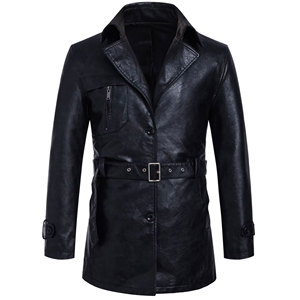Chaqueta de Cuero PU Lavado de Alta Calidad para Hombre, Corte Ajustado, Cuello Camisero, Cierre de Cremallera, Resistente al Viento, Hecha en Pakistán - Product Image 2