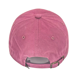 Gorra de Béisbol Rosa de 6 Paneles con Logotipo Bordado, Tela de Sarga, Ajustable, Unisex, para Adultos, Estilo Casual - Product Image 4