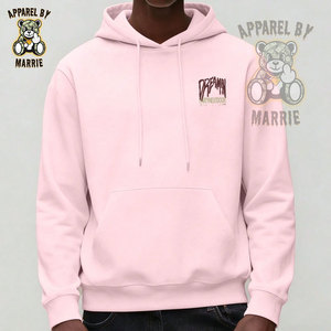Sudadera con Capucha para Hombre de Color Sólido, Calidad Premium, Fabricante OEM, 100% Algodón Poliéster, Impresión de Logotipo Personalizada, Sudadera con Capucha de Peso Medio para Hombre - Product Image 4