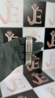Luxuriöse Moderne Edelstahl-Herrenuhr mit MIYOTA Quarz-Analogwerk, Leuchtzeigern und Glas, 41mm Wasserdicht