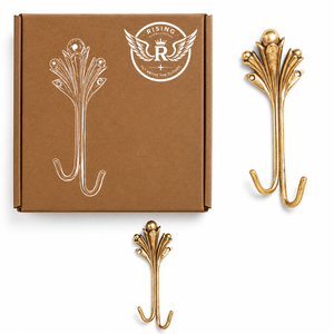 Hot Selling Vintage Handmade Botanical Leaf Luxury Nature Inspired Metal <b>Wall</b> Hook Coat Organizer Decorative Entryway Bathroom - Product Image 3