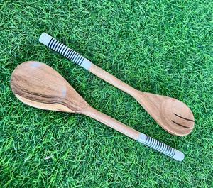 Handmade Mango Wood <b>Spoon</b> with Enamel Cactus Handle Decorative Small Wooden <b>Spoons</b> Eco-Friendly Mini <b>Serving</b> <b>Spoon</b> for Kitchen - Product Image 6