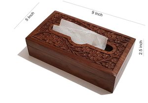 Boîte de rangement moderne en bois massif faite à la main pour mouchoirs et serviettes en papier, pour la maison et le salon, logo personnalisé, vente chaude - Product Image 6