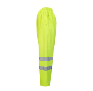 Ensemble veste et pantalon de travail imperméable haute visibilité en PU avec bandes réfléchissantes - Product Image 4