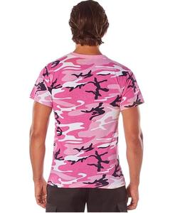 Nouveau design, t-shirts à imprimé brodé camouflage rose, manches courtes, respirants, coupe ajustée, vêtements d'extérieur, chasse, pêche, chemise pour homme - Product Image 2