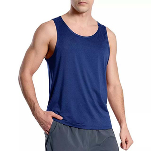 Débardeur pour homme de haute qualité 100% coton personnalisable, respirant, confortable, pour la salle de sport, la musculation, les activités de plein air - Product Image 2