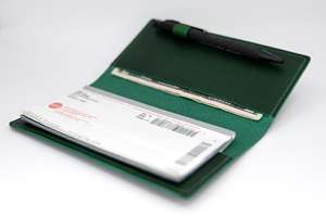 Funda para Chequera de Cuero Genuino de Primera Calidad, Delgada, Regalo Corporativo, Estuche para Chequera, Proveedor de Fábrica, Zona LCR-0144 - Product Image 3