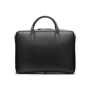 Sac pour ordinateur portable en cuir pour homme, cuir de vache véritable de haute qualité, avec bandoulière, sac pour ordinateur portable avec logo personnalisé - Product Image 1