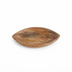 Plateau de service rectangulaire en bois de manguier sculpté à la main, décoratif, pour café et décoration intérieure, en vente en gros - Product Image 4