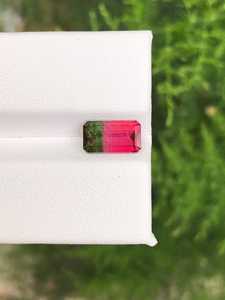 Pierre précieuse naturelle de tourmaline rouge certifiée IGI, taille octogonale, effet optique léger, pierre brute, Rajasthan Zubeda Gems pour bijoux - Product Image 6