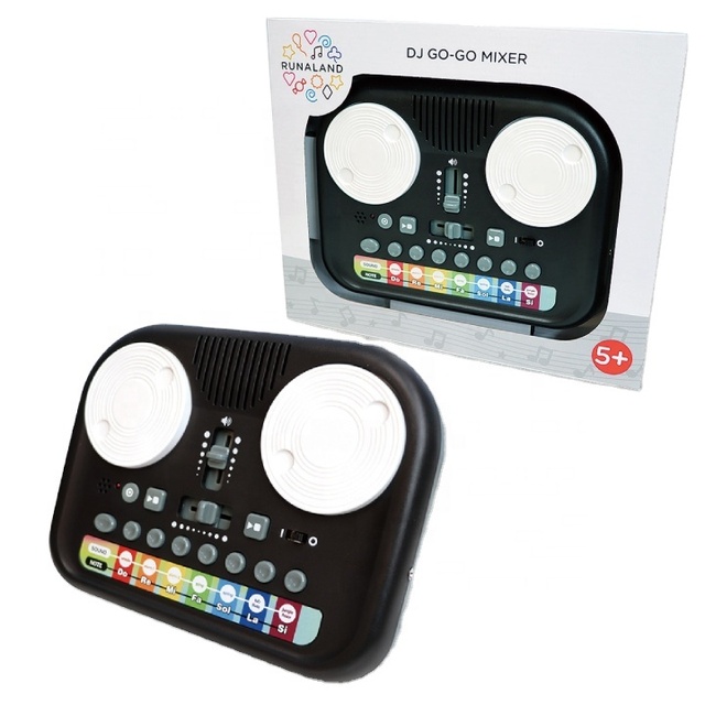 D.J.Toys DJ Go-Go Mixer Kids Music Synthesizer Smartphone Enabled Portable DJ Controller AAA Battery Powered Ages 5+ Certified