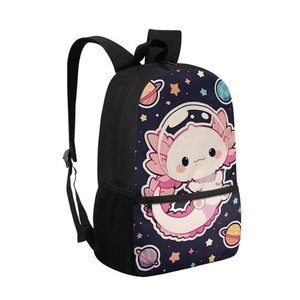Cute <b>Cartoon</b> Space Girl Waterproof Sports Style Large Capacity 14 Inch Laptop <b>Backpack</b> Polyester Zipper Closure Travel - Product Image 6