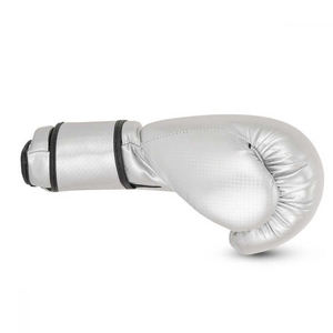 Guantes de Boxeo de Cuero Blanco con Cierre de Velcro, Transpirables, Unisex para Adultos - Product Image 5