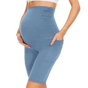 Shorts de yoga taille haute pour femmes enceintes, respirants, pour l'entraînement et le fitness, vêtements de sport de grossesse, shorts de maternité à compression - Product Image 6