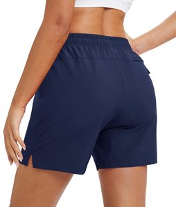 Women Regular Fit Hiking Cargo Shorts Breathable Quick Dry Athletic Golf Workout Shorts 4 Pockets Casual Sporty Fit Mid <b>Waist</b> - Product Image 2