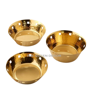 Bol décoratif élégant et luxueux en laiton à motif de feuille, de haute qualité, très demandé, dernier modèle, en provenance d'Inde, style japonais, à vendre - Product Image 2