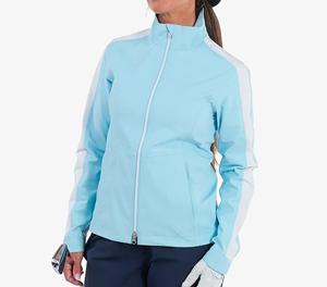 Veste de golf d'hiver à capuche personnalisée OEM unisexe, respirante, imperméable, performante, avec logo sur le devant - Product Image 4