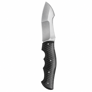 Fixed Blade Hunting Knives with Black Textured Handle Finger Grooves and Wide <b>Steel</b> Blade for <b>Outdoor</b> Camping Bushcraft Field - Product Image 6