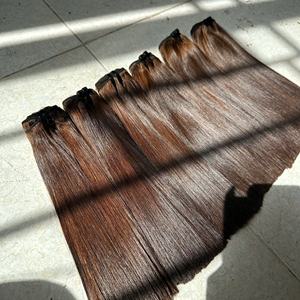 Bundle Tip Tape Ins Color Brown Single Donor Virgin Vietnamese Virgin Cutticle Tape Ins Extensiones de cabello Venta caliente Cabello humano - Product Image 3